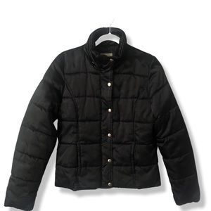 Merona Size Small Black Puffer Winter Coat with Pockets